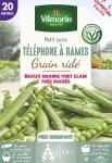 Légumes Secs - Pois Grimpant à Grain Ridé Téléphone à Rames - 20 m - PACKAGING_RECTO